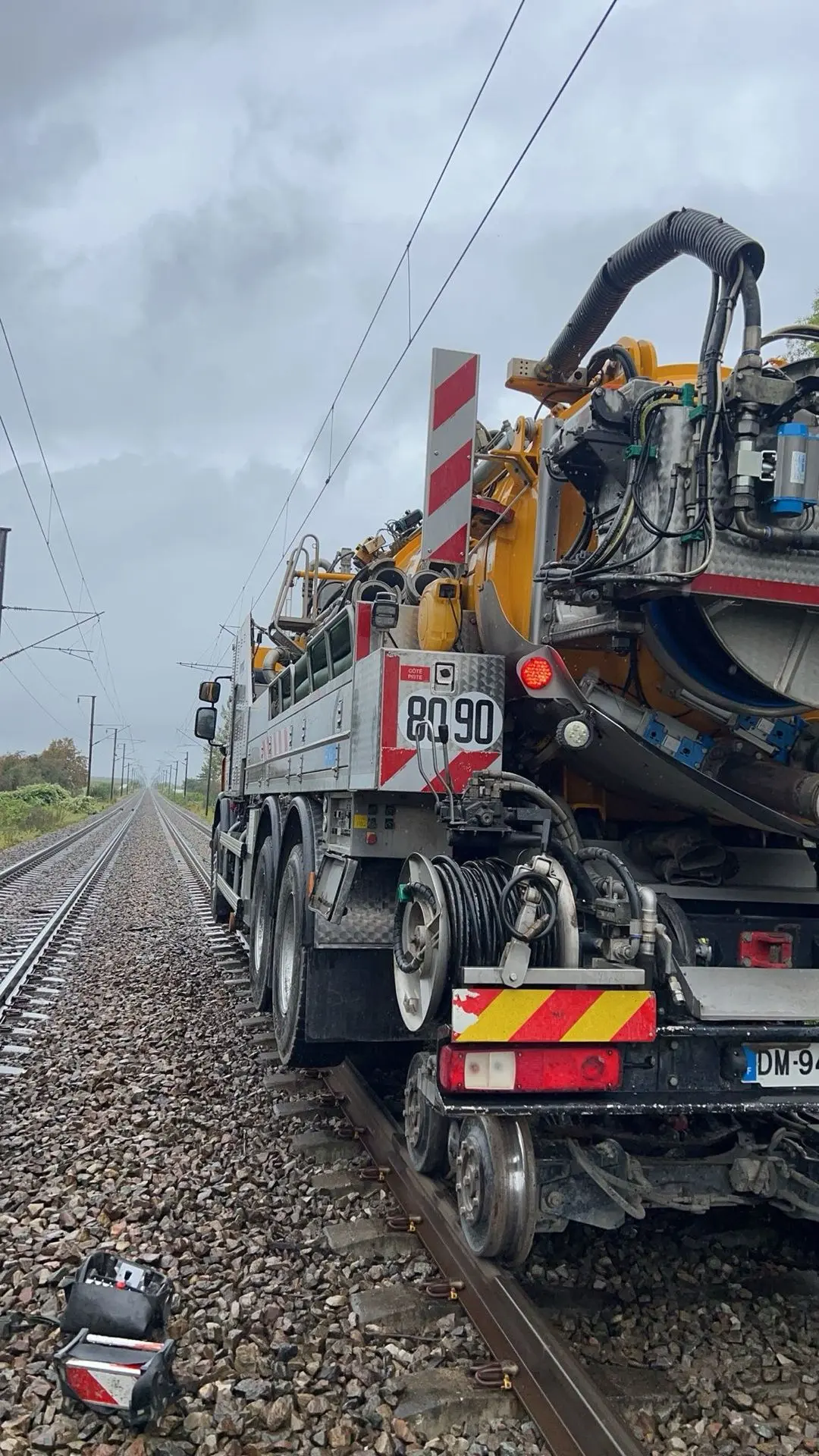 Hydrocureur Rail Route